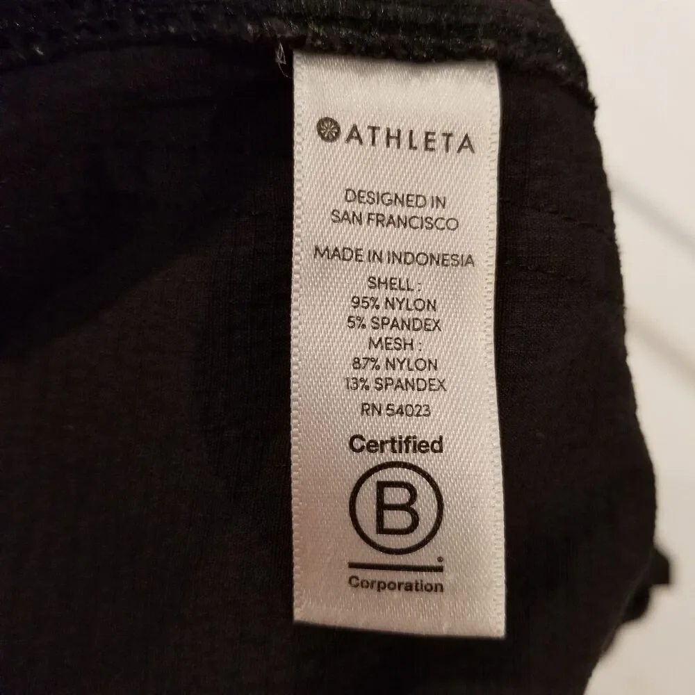 Athleta‎ Women Trekkie Paper Bag Pants Size 4 Black Ankle Athletic Casual